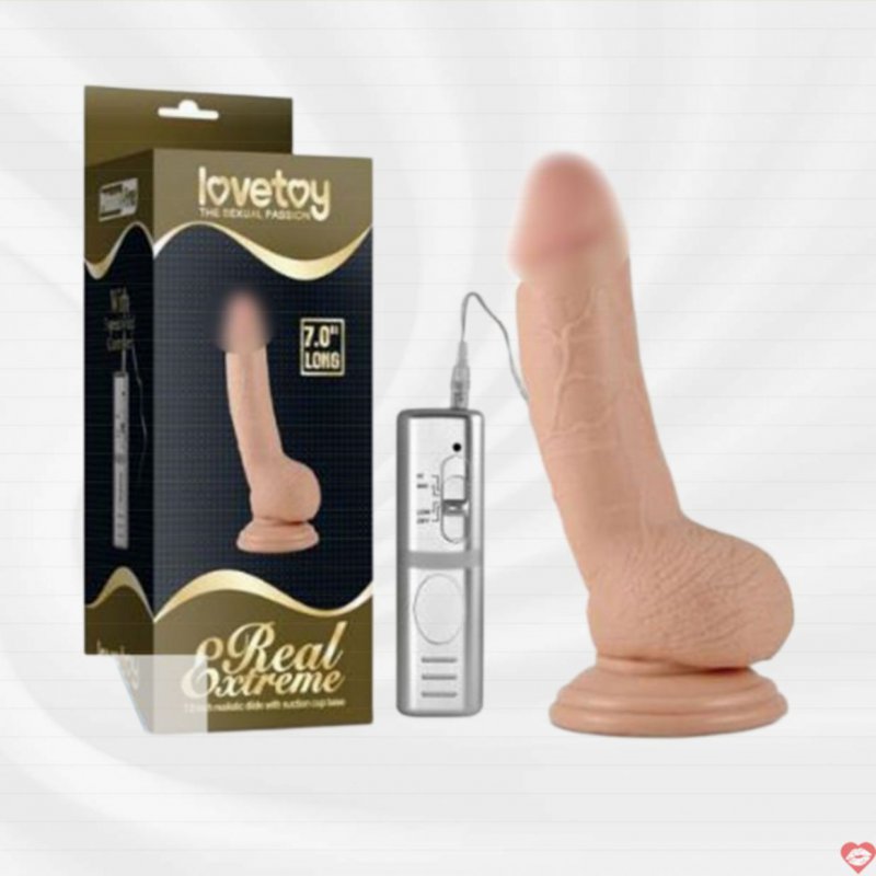 Dương vật giả gắn tường có rung Lovetoy Real Extreme 7
