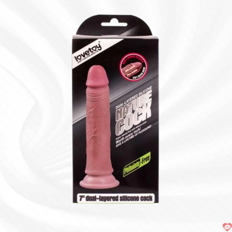 Dương Vật Silicon 2 Lớp Gắn Tường Lovetoy