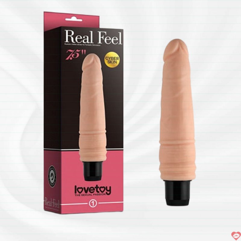 Dương vật giả Lovetoy Real Feel- mềm mịn như thật  rung kích thích