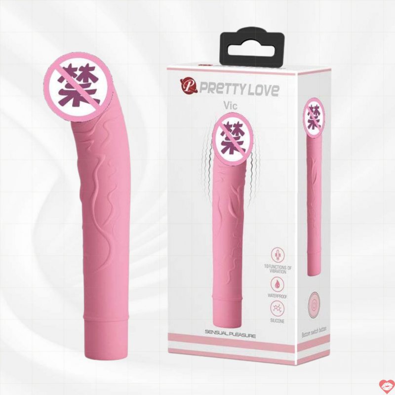 Que rung massage mạnh PrettyLove VIC nhỏ gọn di động 10 chế độ