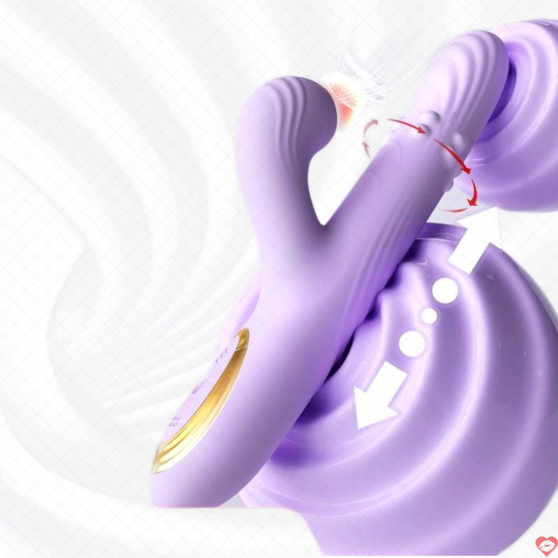 Dương vật giả Mizzzee Nashi hút rung bi xoay thụt Silicone