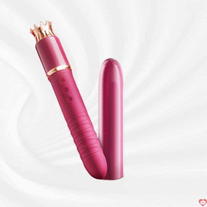 Máy rung thỏi son Jiuuy King Tabitha 2in1 Thụt rung phát nhiệt