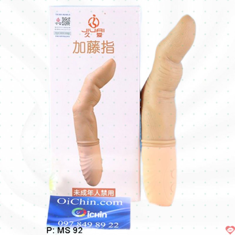 Ngón tay rung JIUAI mạnh mẽ tỏa nhiệt nồng ấm như thật