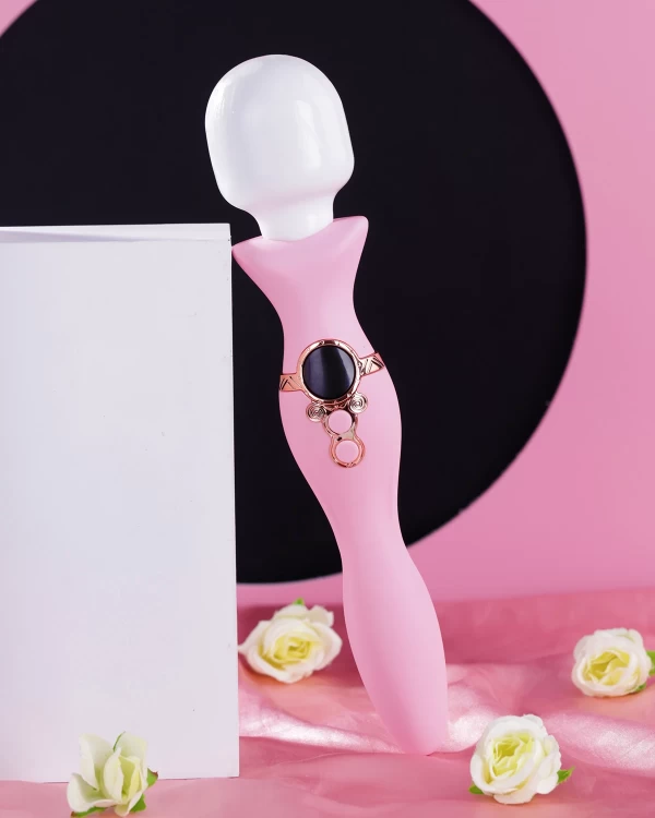 Yeain Magic Wand chày rung 2 đầu với gai silicone hoặc trơn mượt