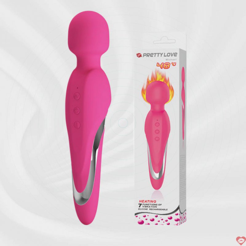 Chày Rung Massage Điểm G PrettyLove Michael Tỏa Nhiệt 48 Độ