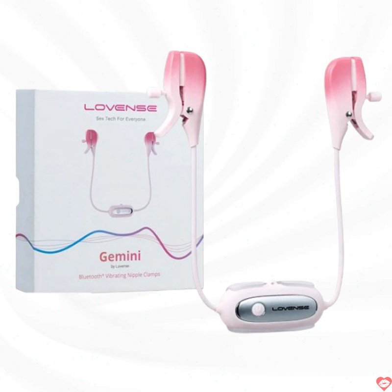 Lovense Gemini máy rung kẹp vú 2 đầu cao cấp điều khiển bằng điện thoại