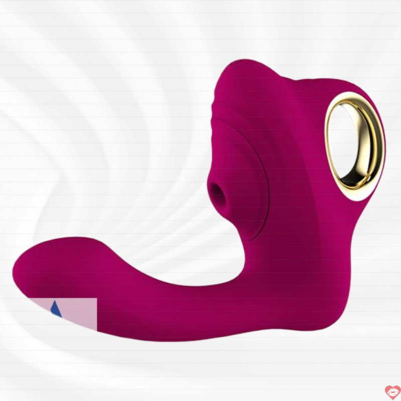 Máy rung hút sưởi ấm 2 đầu kích thích âm vật và điểm G Leten Wang Chao