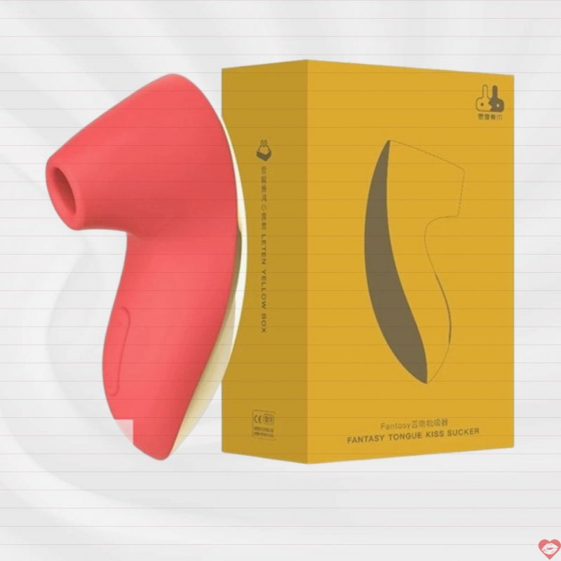 Máy rung Leten Fantasy Tongue Kiss Sucker Hút núm vú cực phê 