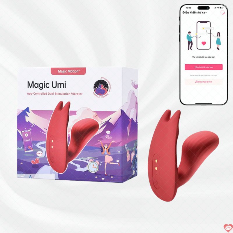 Sex toy nữ massage vùng kín điều khiển từ xa qua App Magic Motion Umi
