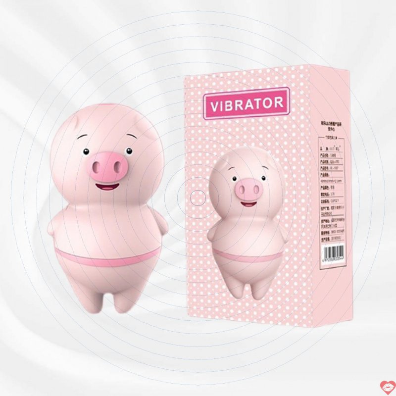 Máy rung liếm âm đạo hình heo cute siêu thích cảm giác mới 