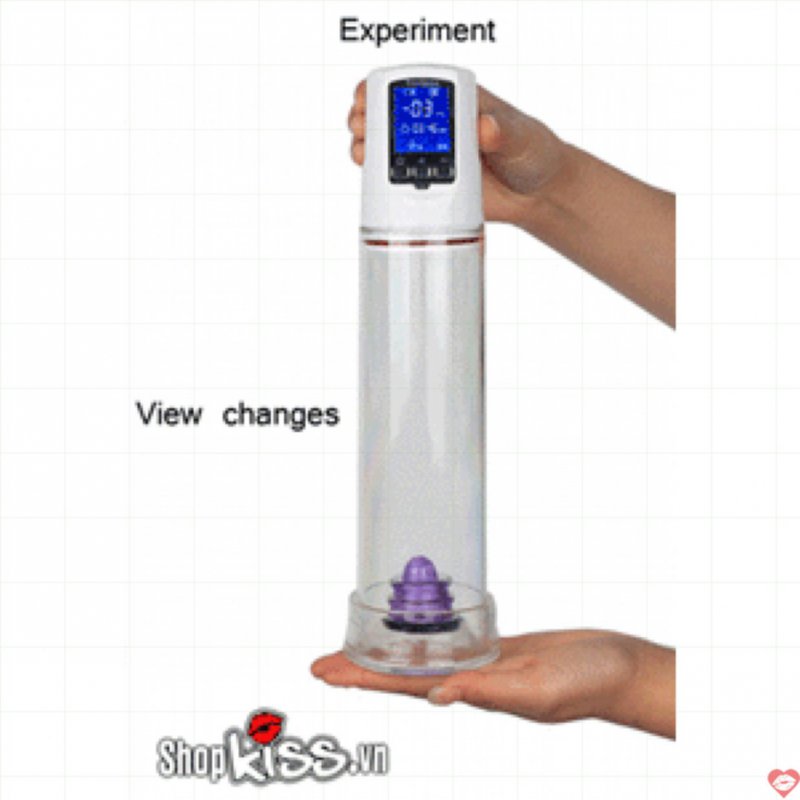 Máy tập dương vật LCD thông minh tăng kích thước hiệu quả 