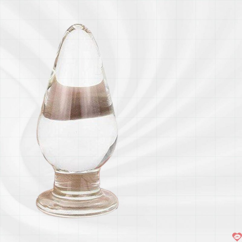 Phích cắm hậu môn bằng thủy tinh trong suốt