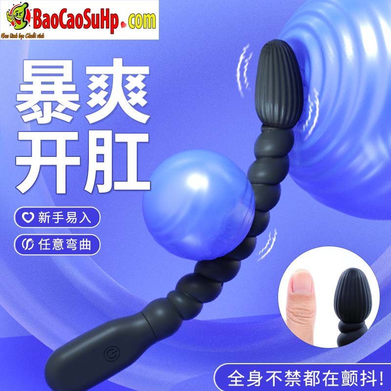 Que thụt kích thích âm đạo và hậu môn xoắn ren Mizzzee Apple seed Rung