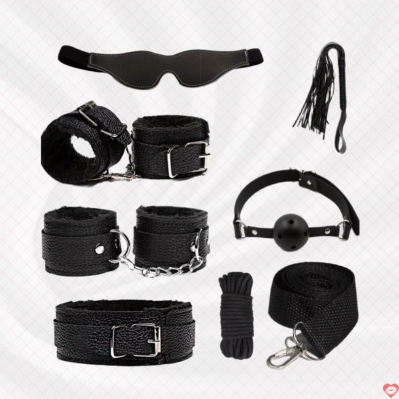 Bộ 7 Món BDSM Đồ Chơi Tình Dục Cao Cấp 4 Màu Kích Thích 