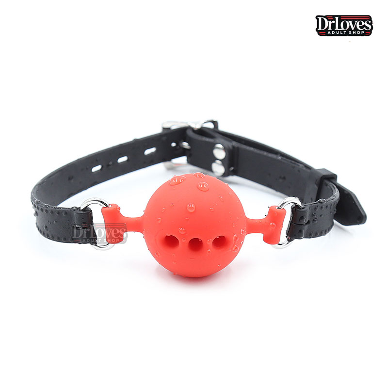 Bóng Khóa Miệng Ball Gag Dây Da