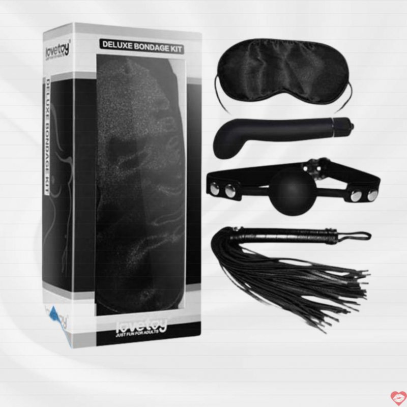 Bộ đồ chơi bạo dâm cao cấp 4 món Lovetoy Deluxe Bondage Kit