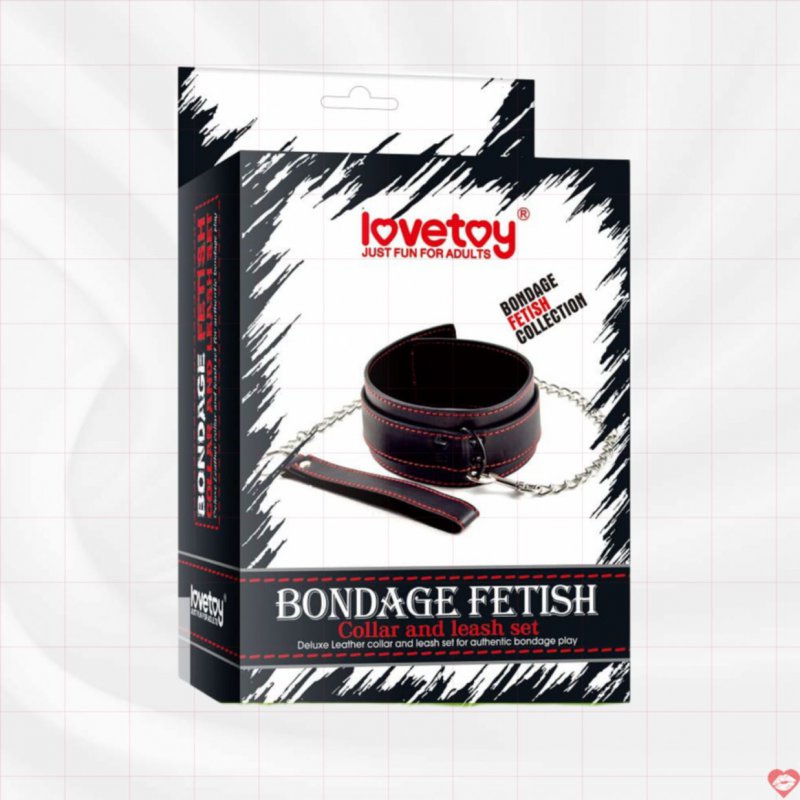 Bộ vòng cổ và dây xích cosplay Lovetoy Bondage Fetish