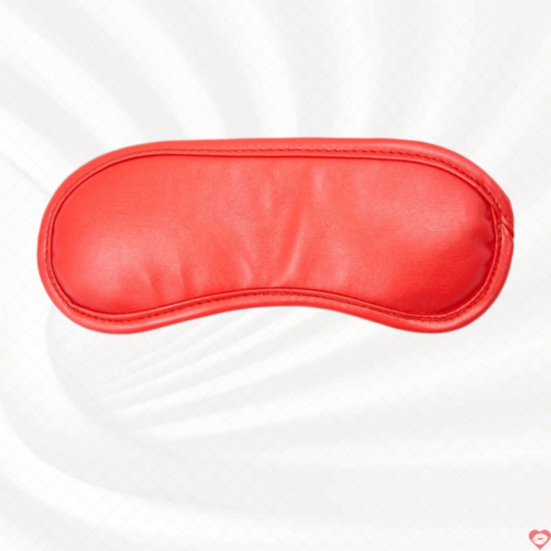Bịt mắt da đỏ sang trọng cao cấp cho giấc ngủ tuyệt vời
 