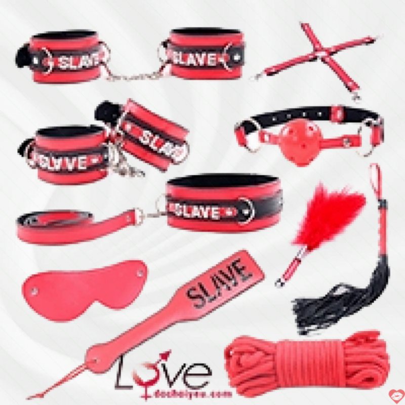 Bộ Đồ Bạo Dâm Slave 10 Món Cao Cấp Kích Thích Quyến Rũ 