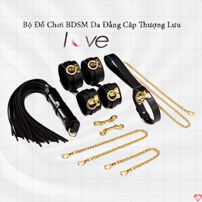 Bộ Đồ Chơi BDSM Da Cao Cấp - Đẳng Cấp Thượng Lưu 