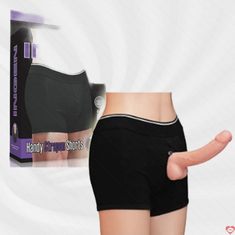 Quần Short Gắn Dương Vật Trứng Rung Kích Thích Tình Yêu 