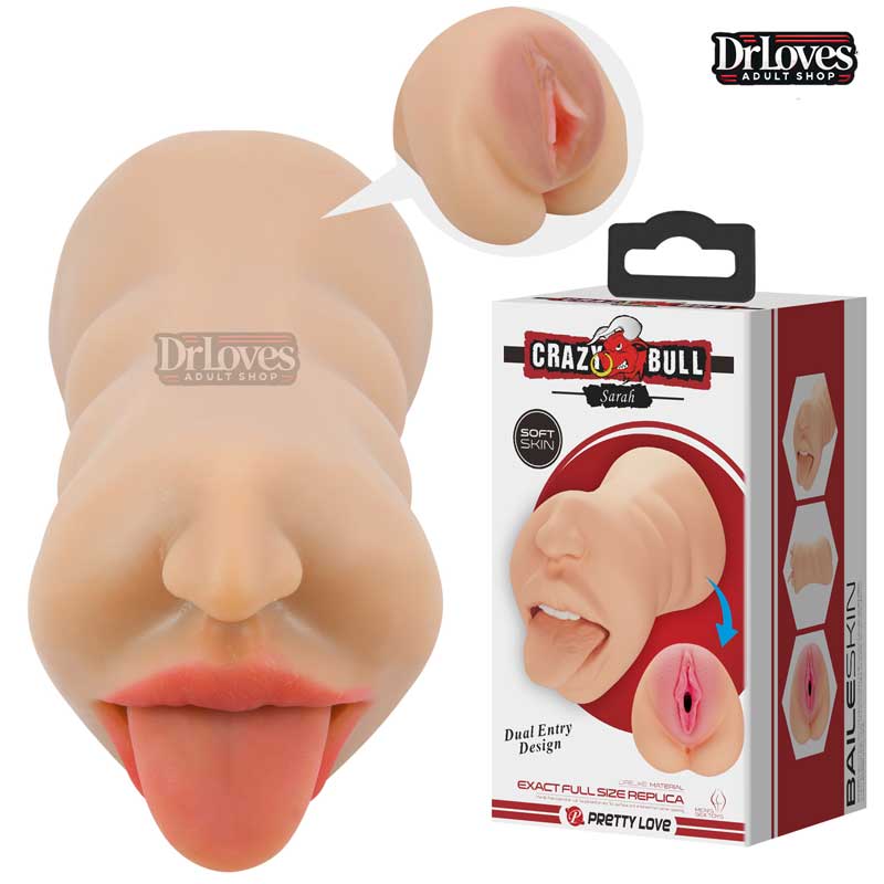 Âm Đạo Giả 2 Đầu Crazy Bull Sarah Silicon