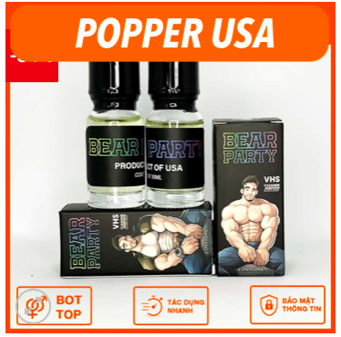  Review Popper Bear Party chai hít tăng khoái cảm USA 10ml loại tốt