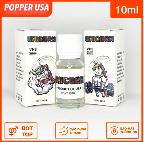  Địa chỉ bán Popper Unicorn chai hít kích thích chính hãng Mỹ 10ml hàng xách tay