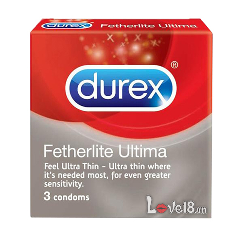 Cung cấp Bao Cao Su Siêu Mỏng Durex Fetherlite Ultima Hộp 3 Cái hàng mới về
