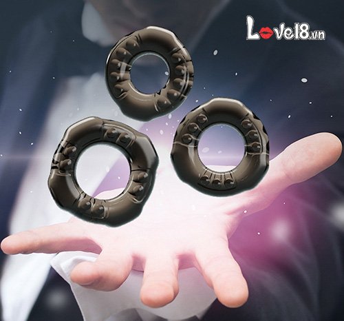  Bỏ sỉ Bộ 3 vòng đeo dương vật chống xuất tinh sớm Baile Cock Rings Yvonne hàng mới về