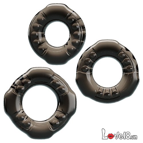  Bỏ sỉ Bộ 3 vòng đeo dương vật chống xuất tinh sớm Baile Cock Rings Yvonne hàng mới về