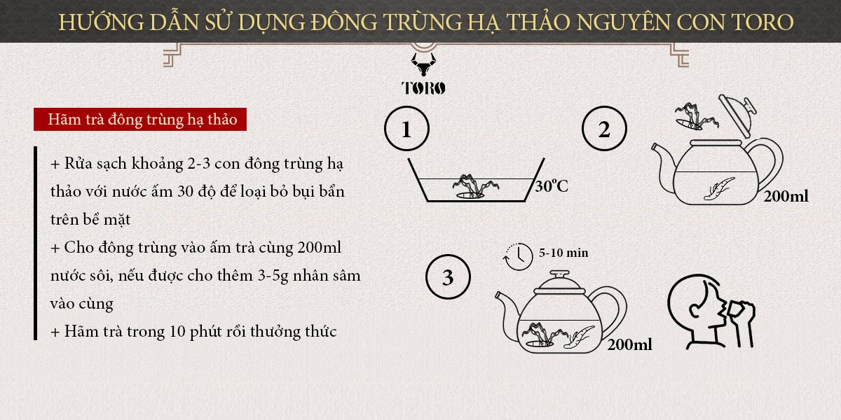  Bảng giá Đông trùng hạ thảo cao cấp nguyên con - Tăng cường sinh lý bồi bổ cơ thể - 5g cao cấp