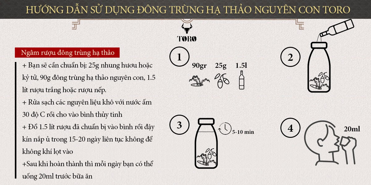  Bảng giá Đông trùng hạ thảo cao cấp nguyên con - Tăng cường sinh lý bồi bổ cơ thể - 5g cao cấp