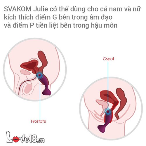  Giá sỉ Dụng cụ kích thích hậu môn có điều khiển Svakom Julie hàng xách tay