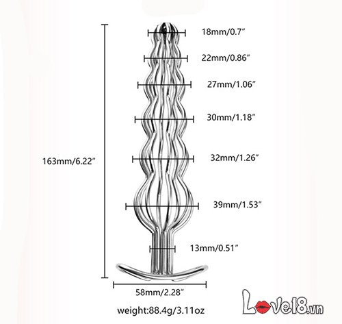 Cung cấp Dụng cụ kích thích hậu môn rỗng ruột bằng thép không gỉ mới nhất