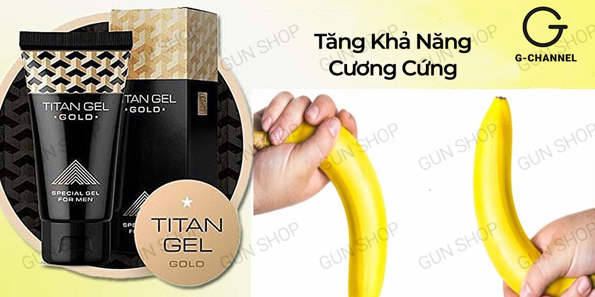  Nhập sỉ Gel bôi trơn tăng kích thước cao cấp - Titan Gold - Chai 50ml cao cấp