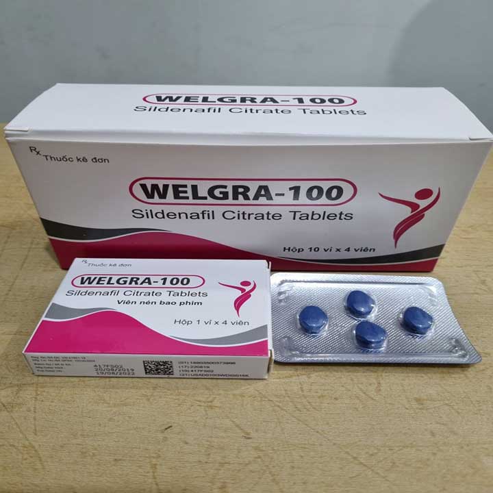  Sỉ Viên uống cương dương ấn độ Welgra 100mg tăng cường sinh lý nam giới tốt nhất giá tốt